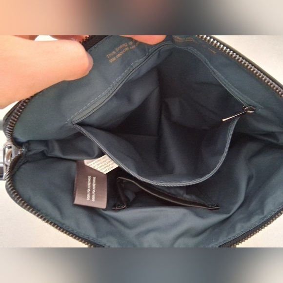 Matt & Nat/ WHILEM Black Vegan Leather Hobo Bag/ 2 Straps - Picture 7 of 16